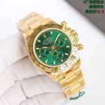 Clean Factory Rolex Daytona 4130 Green Face Watch